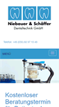 Mobile Screenshot of dentaltechnik-berlin.com