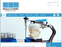 Tablet Screenshot of dentaltechnik-berlin.com
